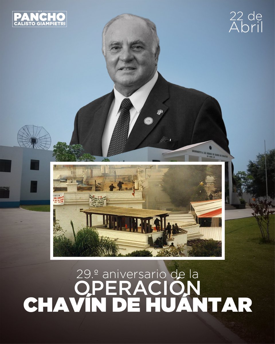 🇵🇪Hoy conmemoramos el 29 aniversario de la operación de rescate de rehenes Chavín de Huántar que puso fin al cautiverio, de no solo las personas dentro de la residencia del embajador de Japón, sino de millones de peruanos que por fin pudieron gritar ¡LIBERTAD!

Recordaremos por