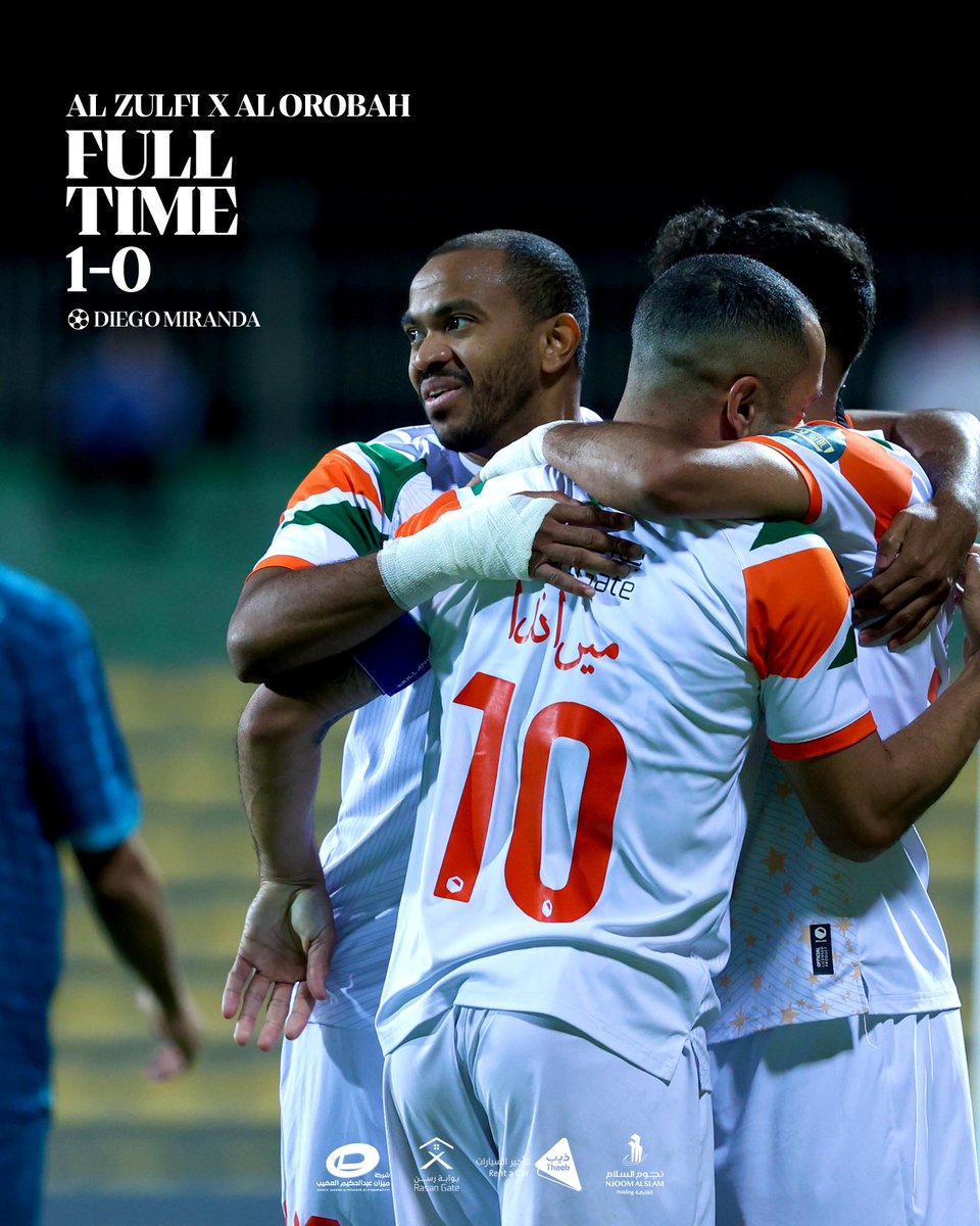 نهايـة المباراة 🔚

#الزلفي 1️⃣ - 0️⃣ العروبة  

ألف مببببرووووووك للطواحين وجمهور البرتقالي🧡🌪️

#العروبة_الزلفي | #دوري_يلو