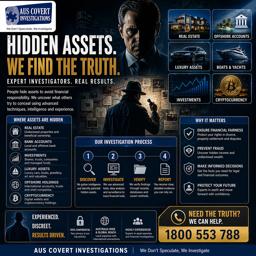 AusCovert_PI's tweet image. From offshore accounts to crypto wallets — people go to extreme lengths to hide assets.

📞 1800 553 788
🌐 auscovertinvestigations.com.au
#HiddenAssets #PrivateInvestigator #AssetSearch #FraudInvestigation #DivorceSupport #FinancialTruth #Investigations #AustraliaBusiness