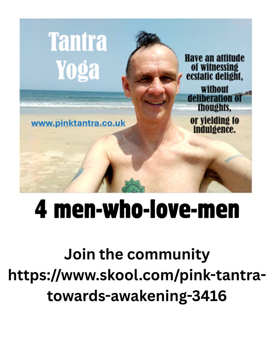 PinkTantra's tweet image. #tantra #yoga Have an attitude of witnessing ecstatic delight #menwholovemen #community skool.com/pink-tantra-to…