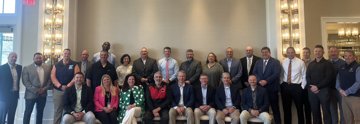 MCPSAC's tweet photo. As we recognize our administrative assistants we also have an opportunity for a group picture of the Athletic Directors, Assistant AD's, TOSA's and Coordinators! #OneLeague https://t.co/6M5KcOhgnU