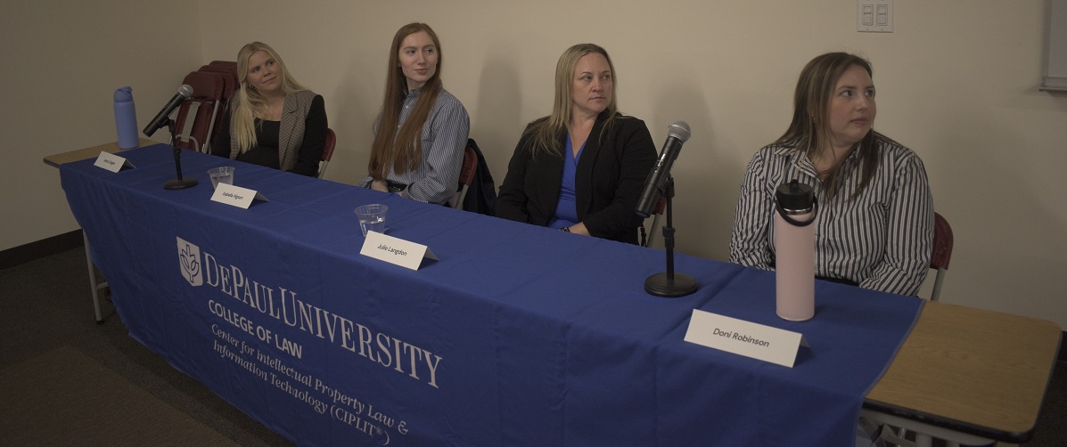 DePaulCIPLIT's tweet image. Thanks to Chicago Women in IP (ChiWIP) for a fantastic program on "Exploring Careers in Intellectual Property" last night at @DePaulLaw #lawstudents #iplaw #legalcareers