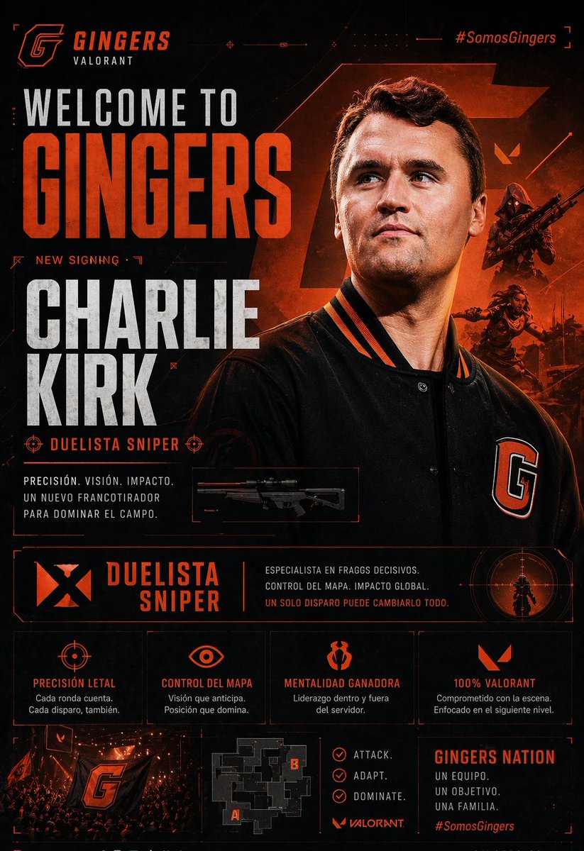 GingersEsports's tweet photo. ¡Bienvenido Kirk! Preparados para a siguiente parada https://t.co/ODAlKvdzAj