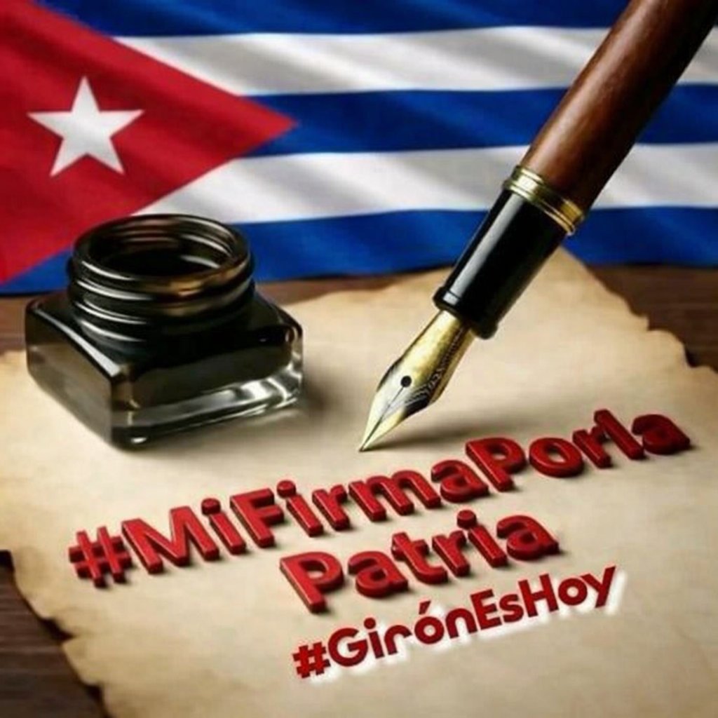 SIPaquitoGC's tweet photo. Trabajadores de nuestra institución educativa reafirmaron su disposición de defender la paz y la soberanía de nuestro país.
#MiFirmaPorLaPatria es simbólica y real porque Cuba no se negocia, se defiende con firmeza como deber supremo de cada cubano.
#GirónEsHoy https://t.co/Rf719s5ouk