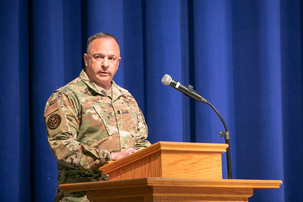 WVNationalGuard's tweet image. At Lewis County High School, where Lt. Col. Kevin Diamond serves as the Senior Aero Space Science Instructor and leads a large #JROTC class of 78 cadets, six seniors were recognized in a ceremony on Monday.