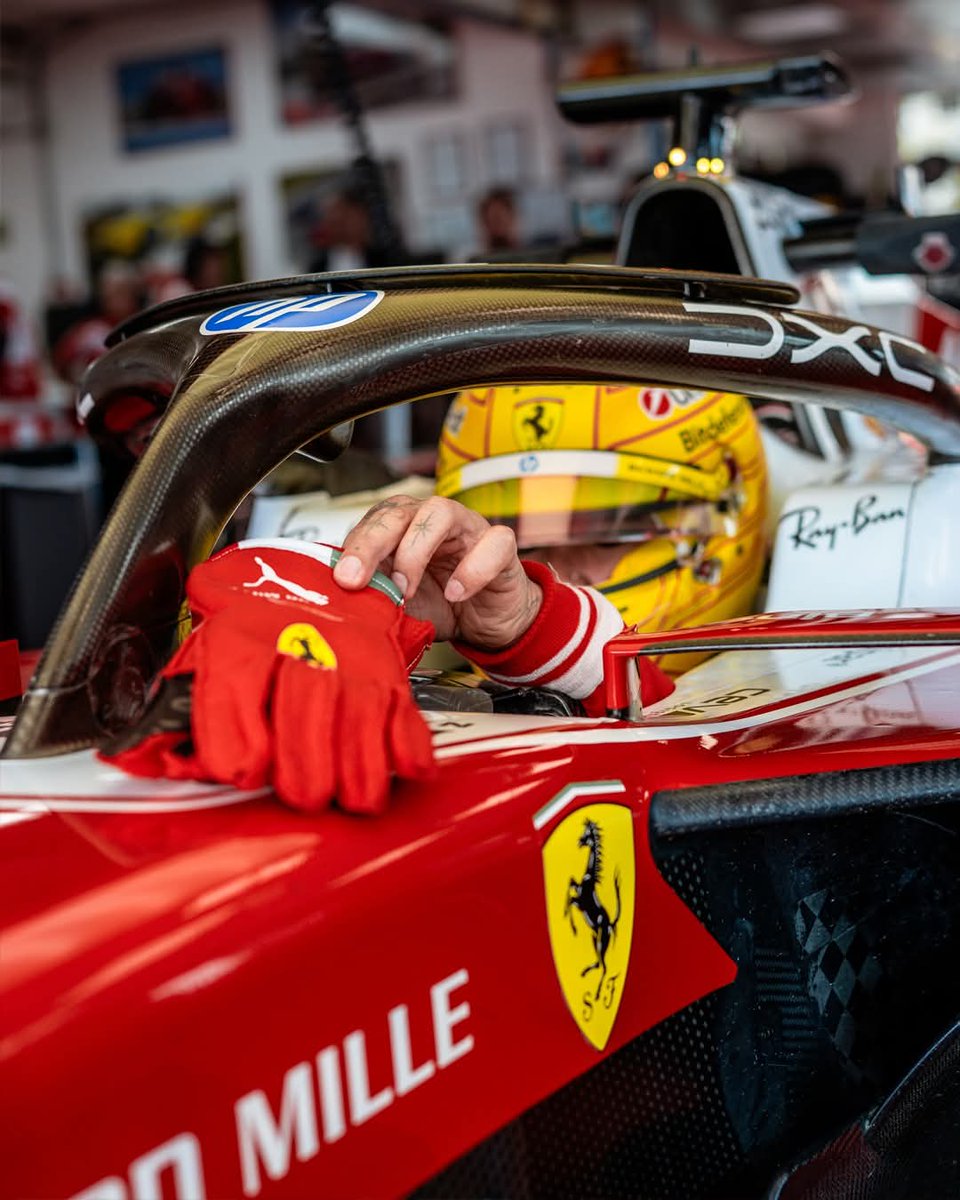 lcdms2024's tweet image. #F1, #Ferrari: #Leclerc e #Hamilton in pista a Monza per il filming day