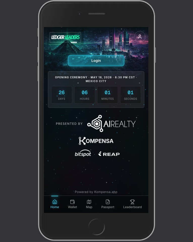 constacrypto's tweet photo. Faltan 26 días y 6 horas para poner a toda Ciudad de México on-chain 🤩

A los primeros que se registren les llegará un sello de pasaporte (NFT) como OGs en la Leaders App: https://t.co/Eh3ST4Vwea

Cc: @ForoBlockchain 
Powered by @Kompensa_app https://t.co/2OBrXYcBdz