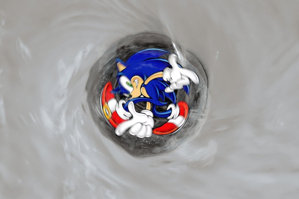 OfficiallyTCK's tweet photo. I always thought this pose looks like Sonic is being sucked down a drain https://t.co/7mRMOvX3Rj