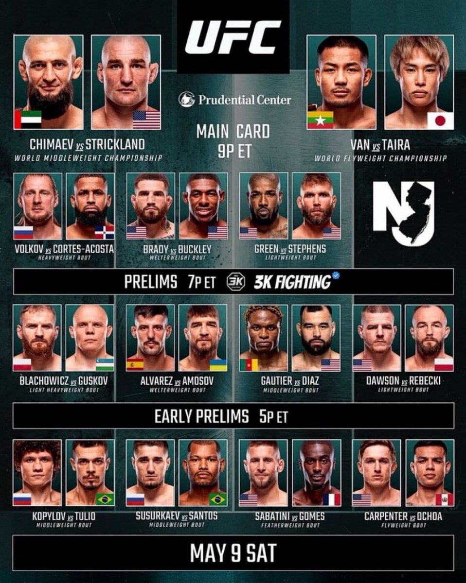 mmattwinnie's tweet image. L’ #UFC328 est pour l’instant sur  papier la meilleure carte de l’année, pas difficile vu ce que propose l’UFC depuis le deal paramount…