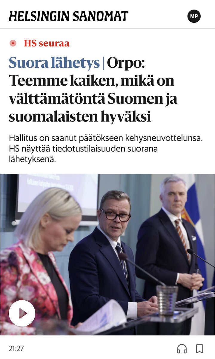 Kokoomuksen puheenjohtaja, pääministeri <a href="/PetteriOrpo/">Petteri Orpo</a> sen sanoi:

Teemme kaiken, mikä on välttämätöntä Suomen ja suomalaisten hyväksi.

#kokoomus