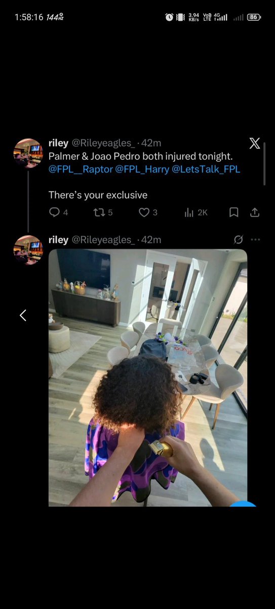 FansTribeHQ's tweet image. 🚨✂️ Ahead of Chelsea’s 3-0 defeat at Brighton, the team news was leaked by Marc Cucurella’s barber who wrote: “Palmer and João Pedro both injured tonight. There’s your exclusive.”

The post was later removed and the account deleted.

#cucurella #marccucurella #chelsea