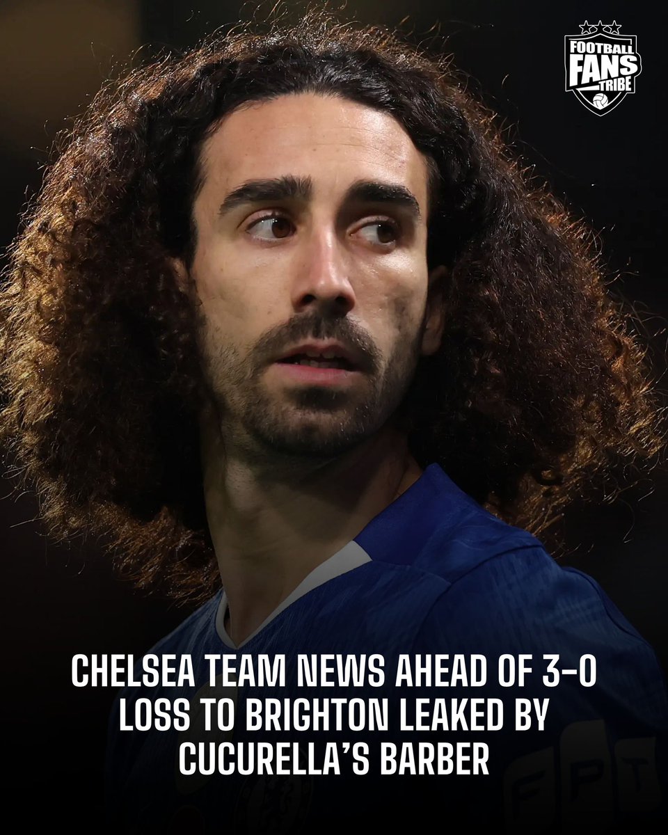 FansTribeHQ's tweet image. 🚨✂️ Ahead of Chelsea’s 3-0 defeat at Brighton, the team news was leaked by Marc Cucurella’s barber who wrote: “Palmer and João Pedro both injured tonight. There’s your exclusive.”

The post was later removed and the account deleted.

#cucurella #marccucurella #chelsea