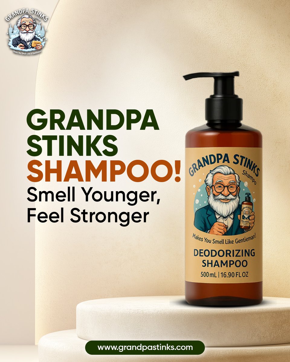 GrandpaStinks's tweet image. Upgrade your grooming routine with a deodorizing shampoo that targets odors and revitalizes your hair for all-day confidence.
grandpastinks.com
.
.
#grooming #shampoo #hygiene #freshness #men #haircare #clean #confidence #natural #wellness #routine #style #selfcare #organic