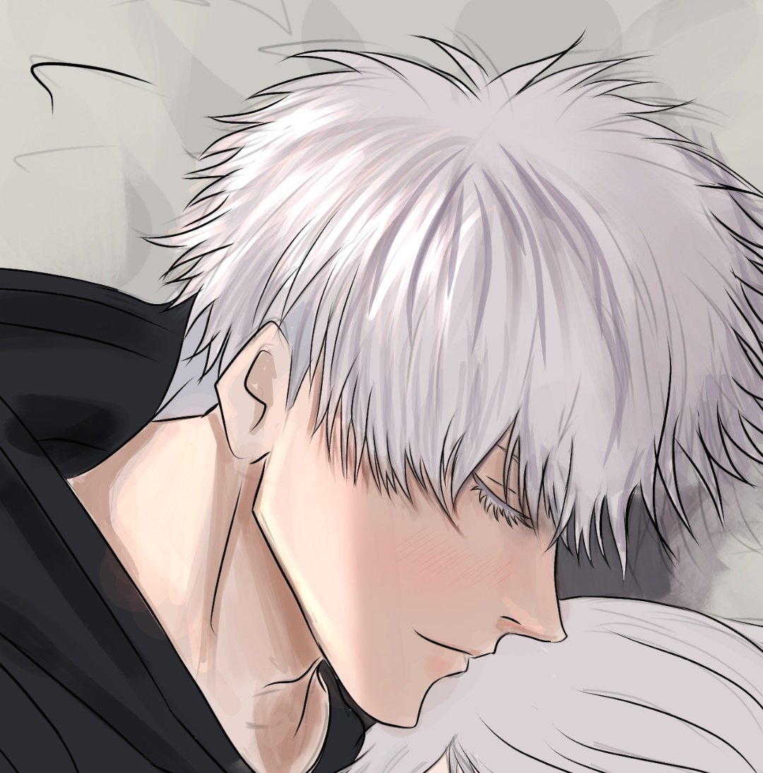 levitonin's tweet image. drawing him is the like the highlight of my day #gojo #wip