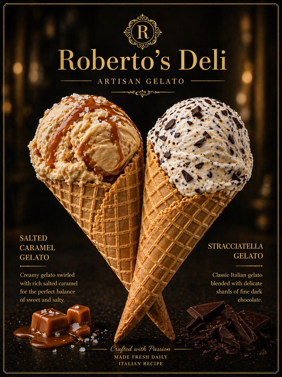 Italian  Artisan Gelato 🍧🍨🍦freshly made by  Roberto’s Deli
#besocialcambridge #robertosdeli #cheeseshop #stneots #shoplocal #wineshop #ItalianGelato #pizzalunch #coffeeshop