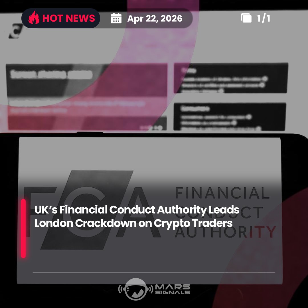 MarsSignals's tweet photo. UK’s Financial Conduct Authority Leads London Crackdown on Crypto Traders

Multi-agency raid marks shift from warnings to physical enforcement as UK regulator finds zero legally registered P2P crypto traders.
Read more: https://t.co/8BqMrH3XvV https://t.co/YiI6TCA32Z