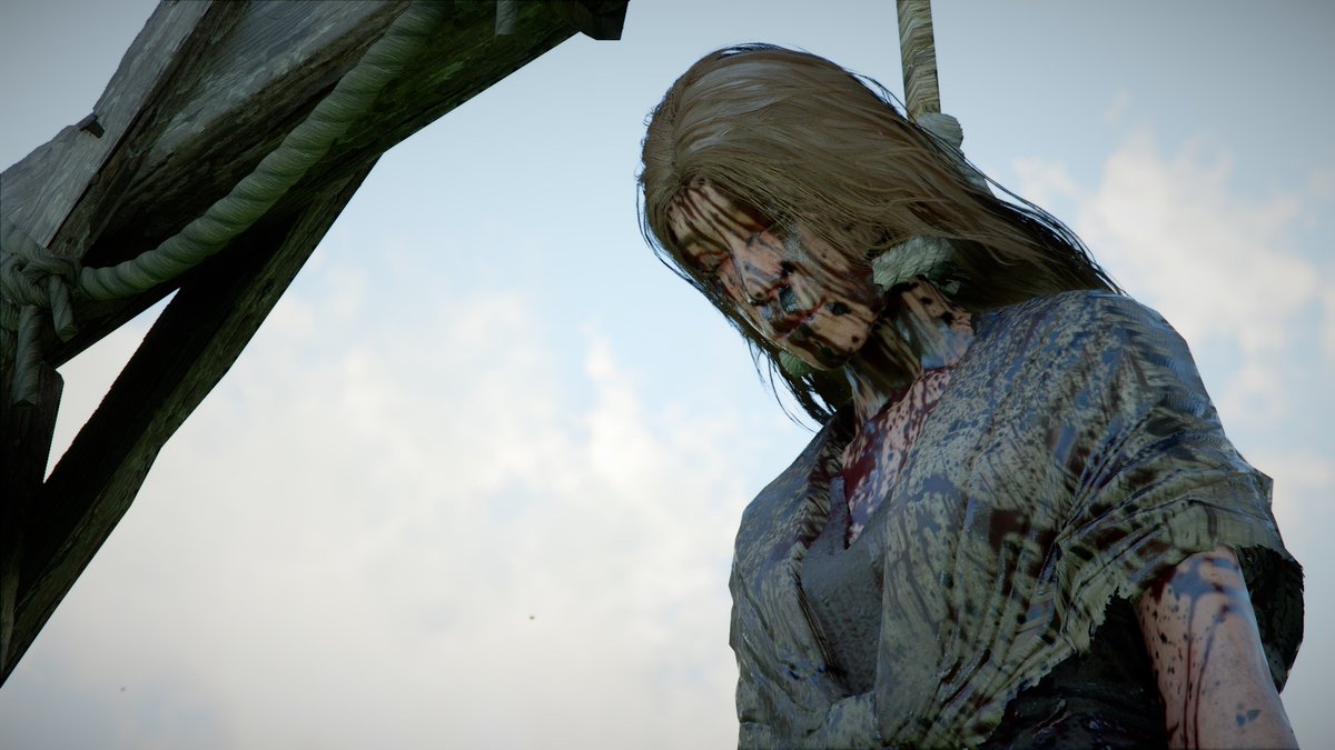 Brokenvegetable's tweet image. “No mommy is just sleeping. She will be ok. You can visit whenever you want she will always be here… hanging out.” 

Said someone somewhere… 

@CrimsonDesert_ 

#Photography #PhotoMode #VirtualPhotography #CrimsonDesert #BVP #InGameOnly