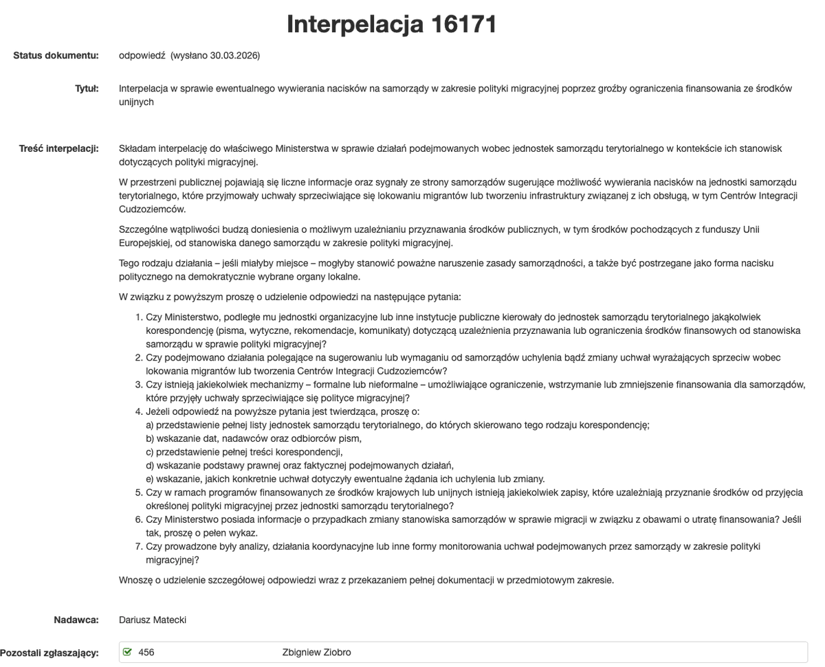 Dariusz Matecki tweet media