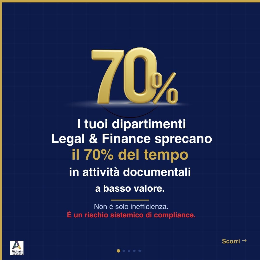 AIChainsolution's tweet image. Stai sprecando tempo in processi manuali? ⏳
Riduci del 70% tempi, errori e rischi con un ecosistema AI + DMS + firma eIDAS.

📅 Prenota una demo strategica.

#DigitalTransformation #AI #Blockchain #Compliance #LegalTech #FinTech #Automation #BusinessEfficiency #Innovation