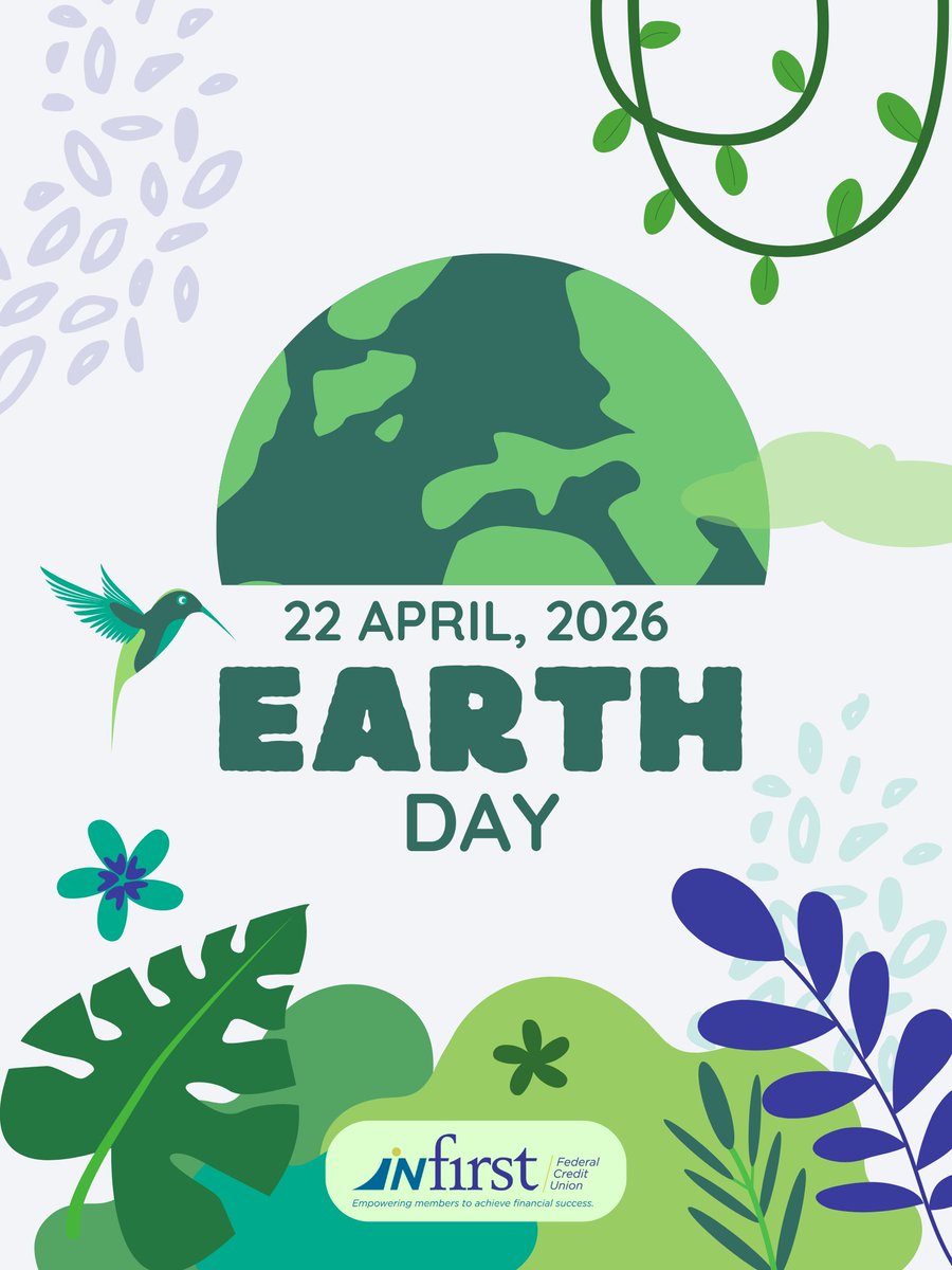 Today we celebrate the planet we all call home- and the small steps that make a big difference. Happy Earth Day from all of us at InFirst Federal Credit Union!