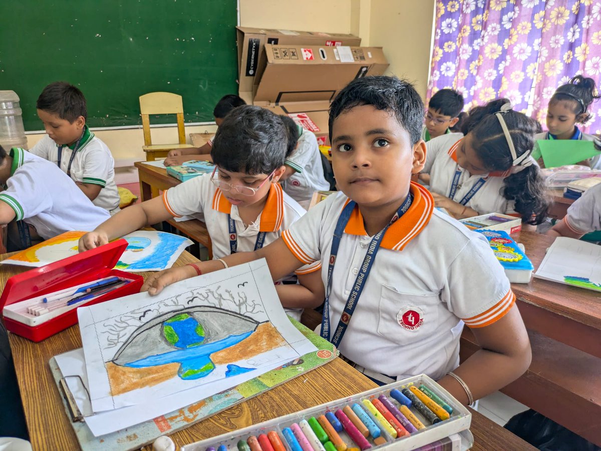 TNabagram's tweet photo. 🌍✨ Earth Day 2026 at TIGPS Nabagram was filled with creativity, care &amp; commitment! From Balvatika activities to Inter-House competitions and a meaningful pledge, our students celebrated “Our Power, Our Planet” with enthusiasm. 🌱💚
#EarthDay2026 #GoGreen https://t.co/cly12lcusa
