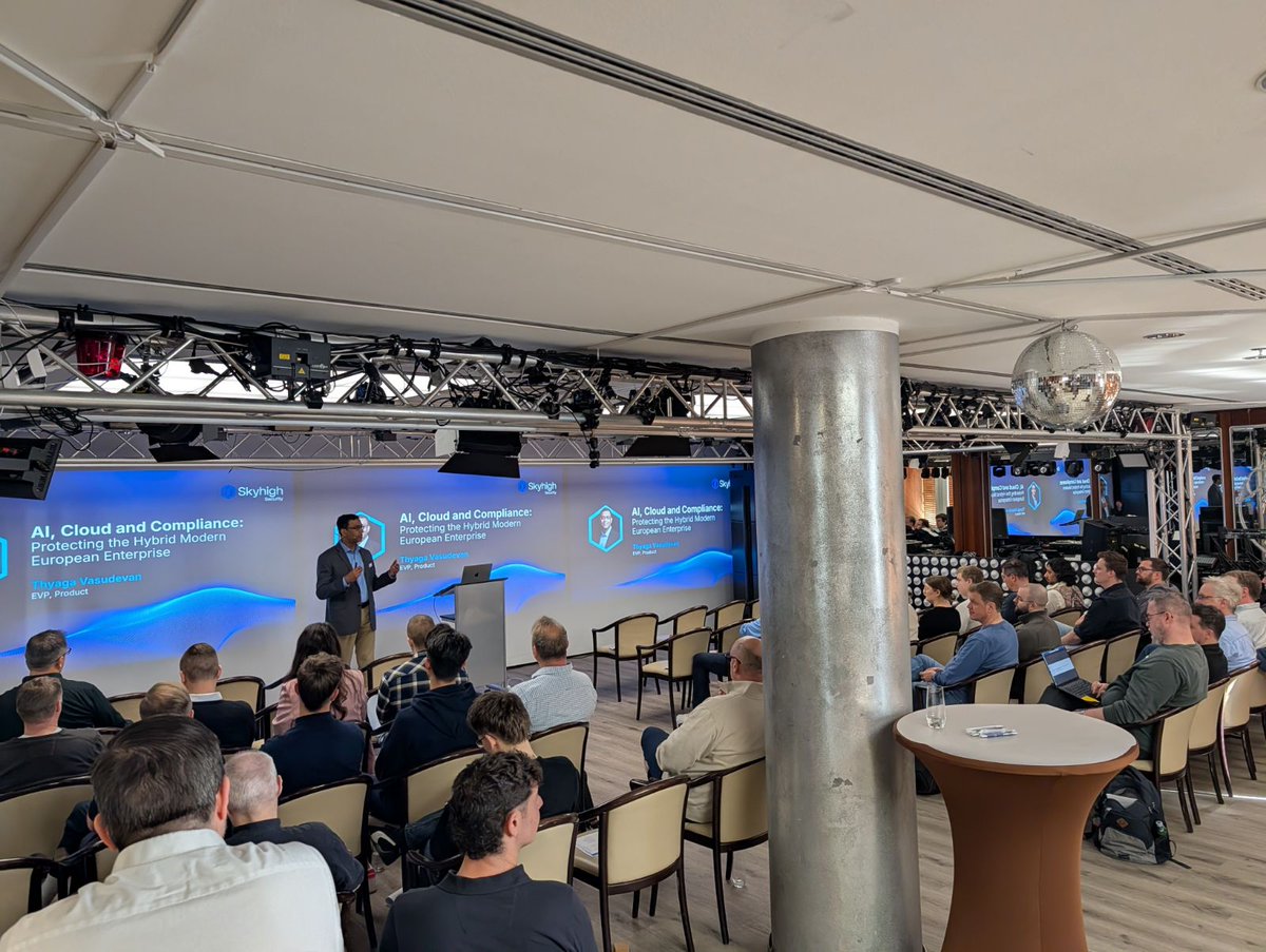 SkyhighSecurity's tweet photo. We just wrapped an incredible Customer Summit in Frankfurt 🇩🇪

Thank you to everyone who joined us and brought such thoughtful, honest conversations around protecting today’s hybrid enterprise.

We especially enjoyed the 'Ask Us Anything' session! 

#SkyhighSecurity #Event https://t.co/4KpBIEDbhW
