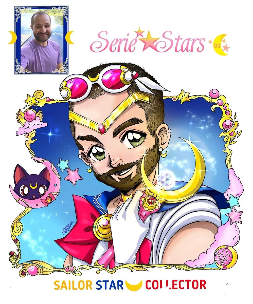 He loves Sailor Moon… so I gave him his own transformation 🌙✨
Now he’s a true Sailor Star Collector 💫
What would your version look like? 💌

#SailorMoon #MagicalTransformation #AnimeArt #FanInspiredArt #Commission #sailorsona