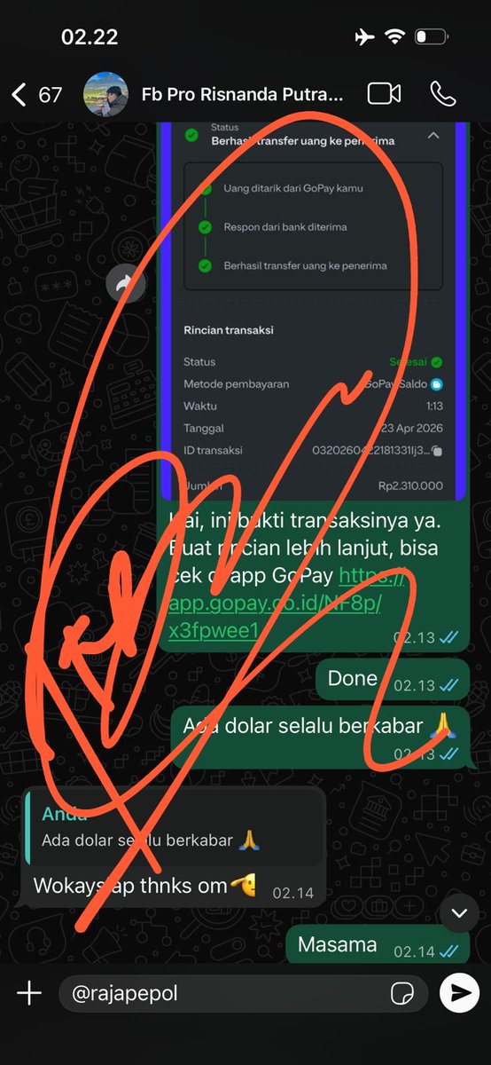 jiera1927's tweet photo. Transaksi tengah malam
Saldo masuk langsung ditransfer ke rekeningmu
-
No drama
No ribet
-
#rajapepol
#saldopaypal 
#fbpro https://t.co/sUlLfYUGgZ