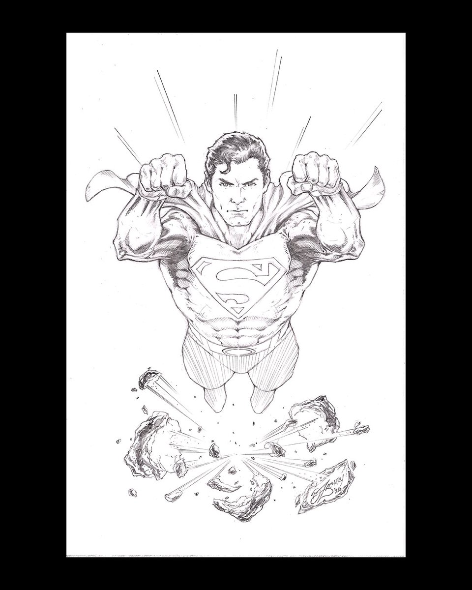 ATTENTION SUPERMAN FANS! Classic Superman. 11x17. Pencil on Bristol. 

#superman #kalel #dccomics #clarkkent #pencilart #comicbookpencils #comicbookart #superhero #superheroes #deanzachary #SonOfKrypton