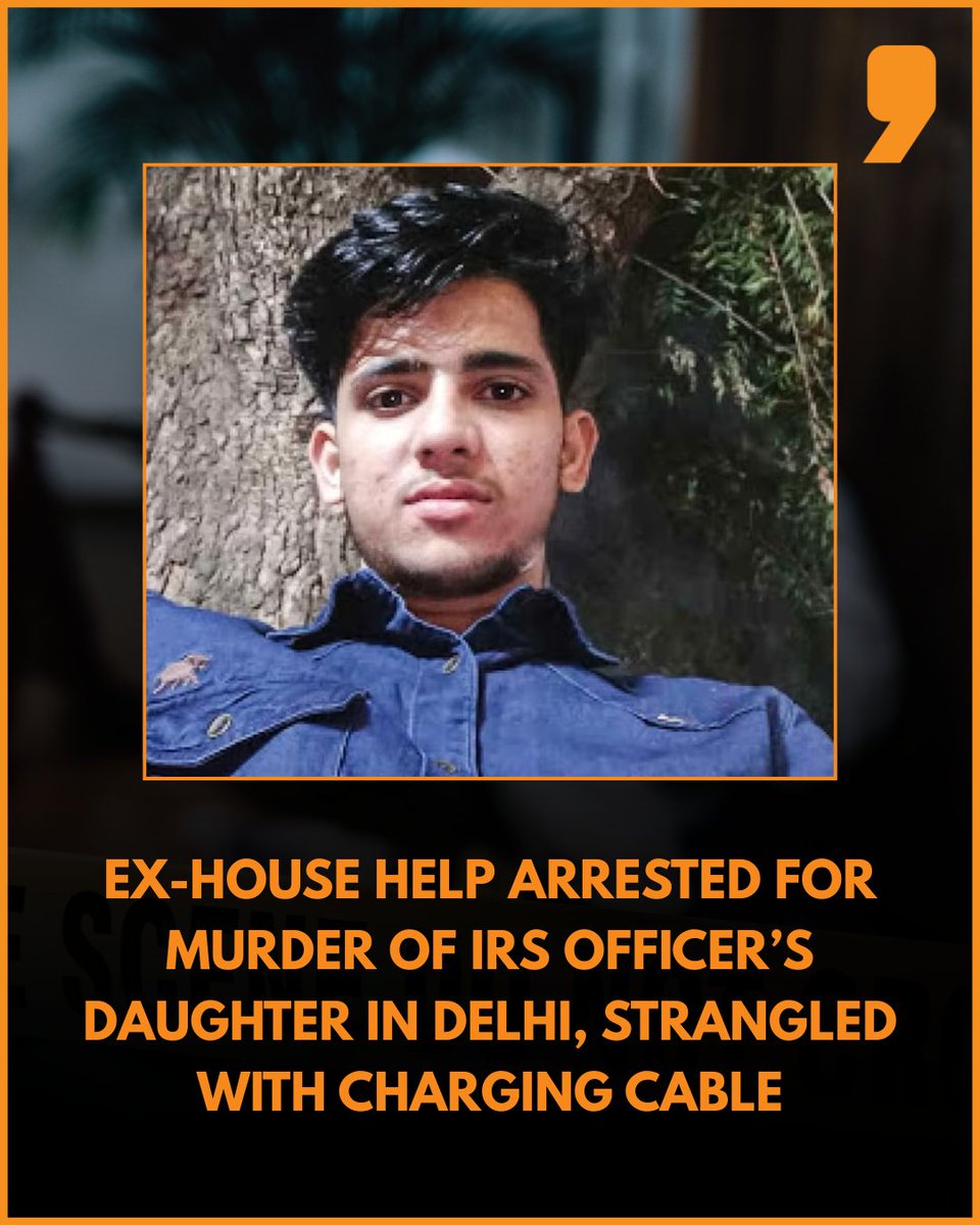 News9Tweets's tweet image. A 19-year-old former domestic worker has been arrested for the murder of a 22-year-old woman, the daughter of an #IRS officer, in #Delhi’s Amar Colony. The accused, identified as Rahul Meena, allegedly entered the house using a spare key he knew about and strangled the victim