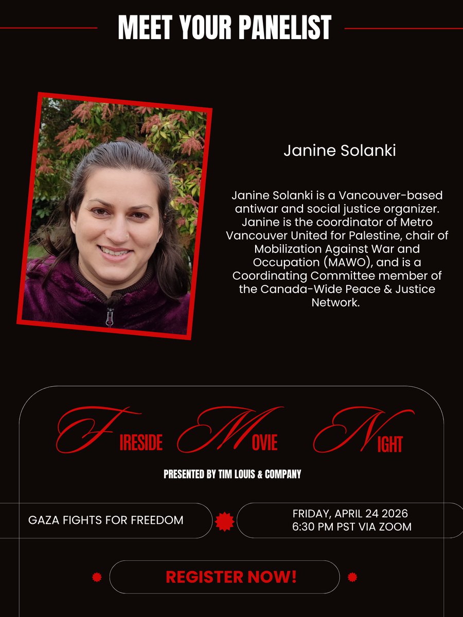 Tim_Louis's tweet photo. Introducing our second panelist for Fireside Movie Night happening Friday, April 24th at 6:30PM PST!

Register here: https://t.co/iOSvTn13NU https://t.co/jrxmjIEq3r