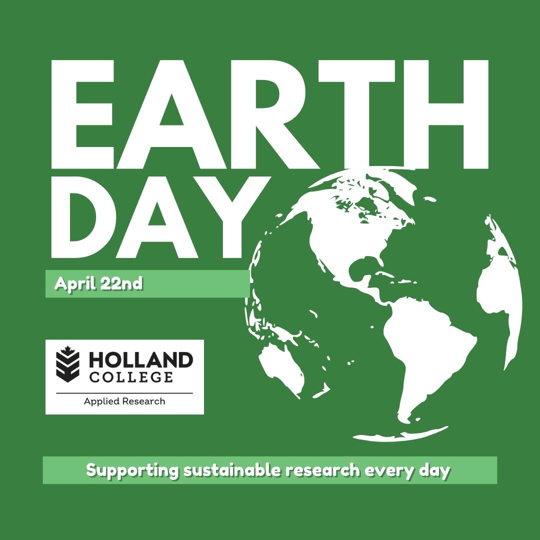 Happy Earth Day from Holland College Applied Research! 🌱