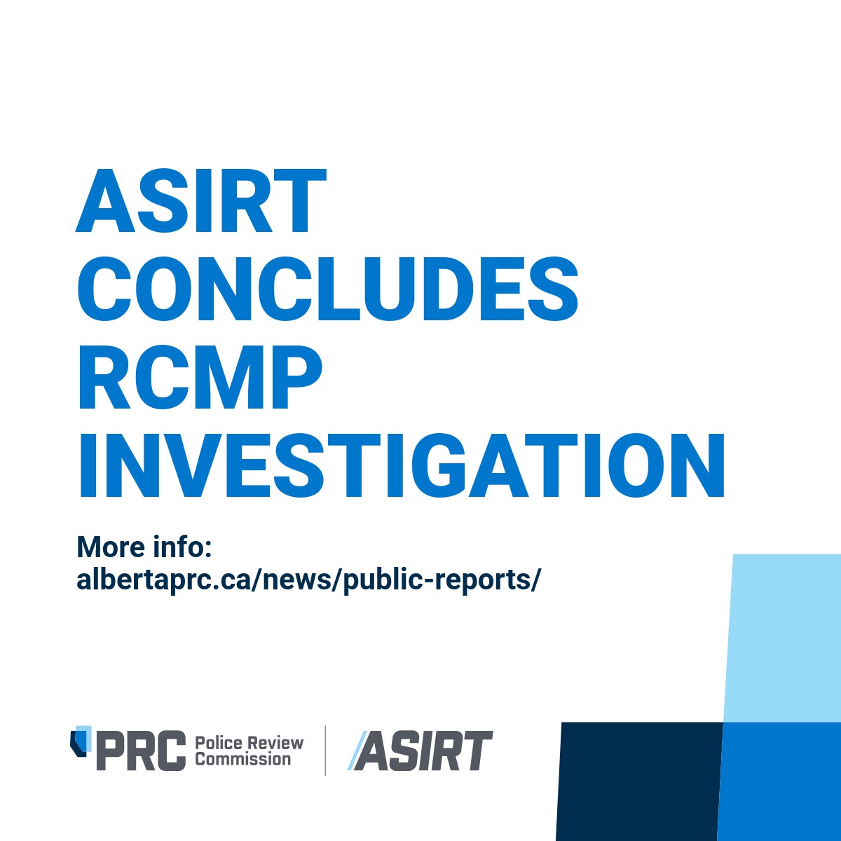 ASIRT_AB's tweet photo. We've released the finding of an investigation involving @RCMPAlberta officers near Tofield. 

News release: https://t.co/1sSlJgzzrU https://t.co/2VdfsdyzMA