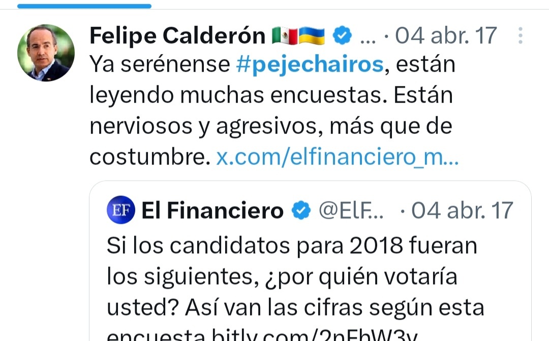 Para los que dicen que El Asqueroso Borracho <a href="/FelipeCalderon/">Felipe Calderón 🇲🇽🇺🇦</a> no incita al odio.