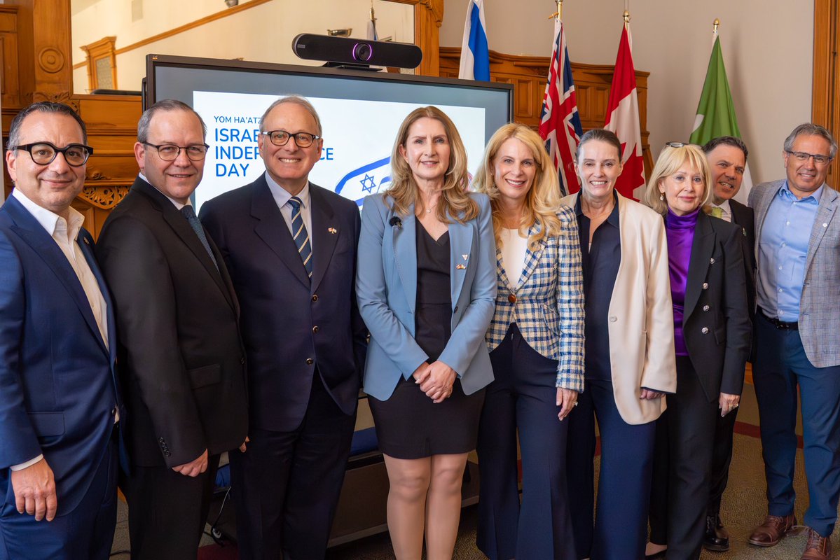 TeamKerzner's tweet image. I was proud to join my @OntarioPCCaucus colleagues and the leaders from our #Ontario Jewish community in celebration of Israel’s Yom Ha’atzmaut, 78th Independence Day.

Every Jew, regardless of where they live in the world, has an umbilical and undeniable bond for the wellbeing