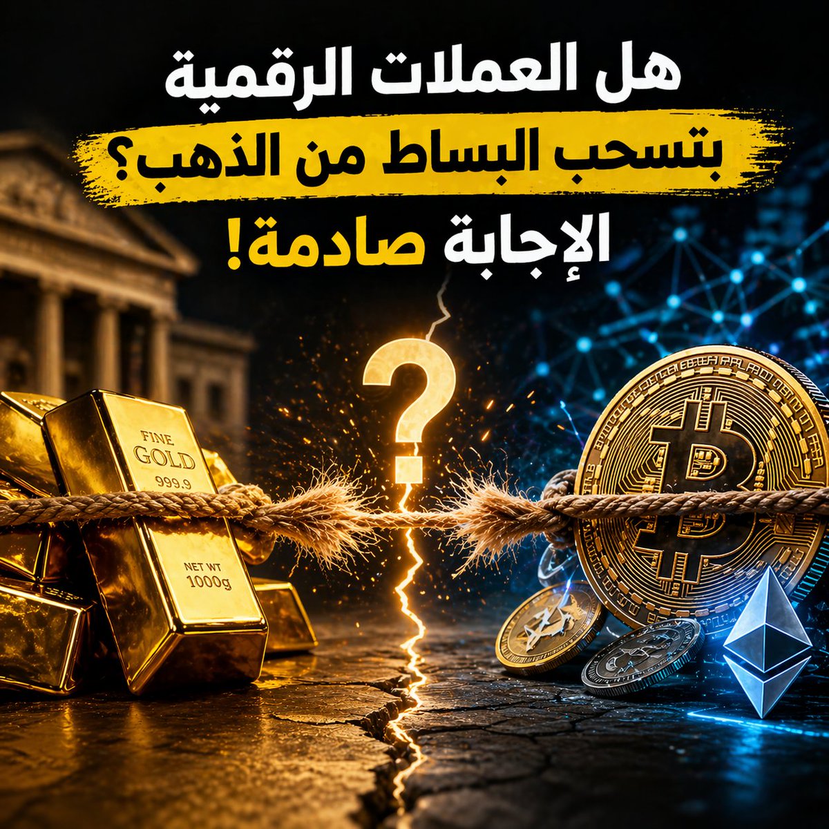 🚨 هل العملات الرقمية بتسحب البساط من الذهب؟ الحقيقة أوضح مما تتخيل

📊 رغم الجدل الكبير في الأسواق
📌 إلا أن مجلس الذهب العالمي حسم النقاش بشكل واضح

💡 الخلاصة الأساسية:
 📌 لا يوجد انتقال حقيقي من الذهب إلى العملات الرقمية
📌 كل أصل له وظيفة مختلفة تمامًا في النظام المالي

🟡