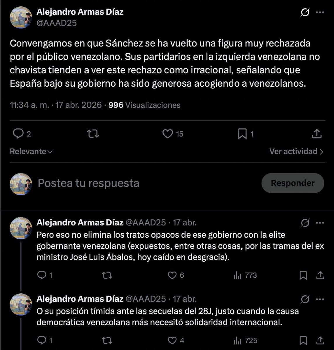 Alejandro Armas Díaz tweet media