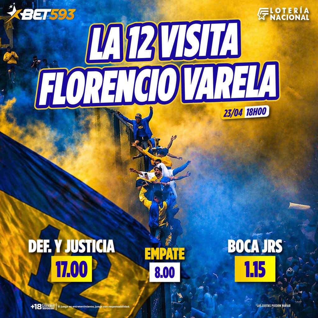 bet593's tweet image. ¿Listos para el partidazo en Florencio Varela? ⚔️🛡️ Defensa y Justicia recibe a Boca Juniors en una jornada donde no se regalará nada. 🏟️🔥 ¡Demuestra cuánto sabes de fútbol, realiza tu pronóstico ahora! 🏆✨

Pronostica en Bet593.

#Bet593 #GanoConBet593 #Bet593EsDeEcuatorianos