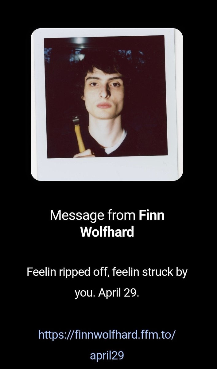 jennicruzzy's tweet image. Countdown for “I’ll let you Finish” 

—Will be released April 29th‼️

——— Confirmed captioned lyrics so far ———

“Feelin ripped off, feelin struck by YOU” 
“YOU got the money honey, I got the time” 
“YOU wanna go dancing every night” 

Pre-save here: finnwolfhard.ffm.to/illletyoufinish