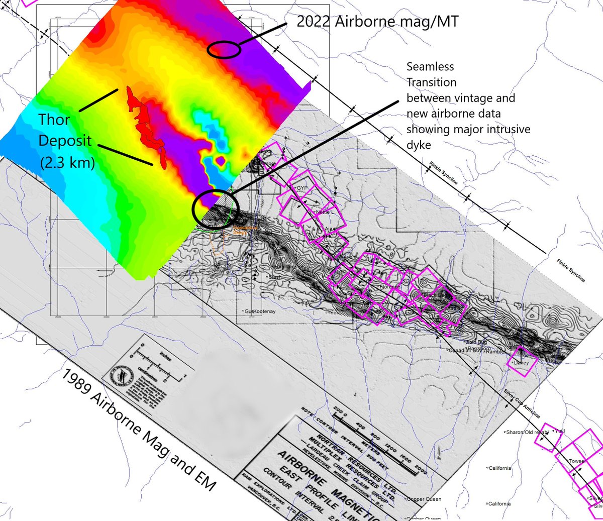 TaranisResourc1's tweet photo. As early as 1927, the Geological Survey of Canada posited that a single event was responsible for the deposition of the famous polymetallic vein systems of the Silver Cup district. We think we've found it!

https://t.co/d54CHibI2Q https://t.co/XHsjgPRHfJ