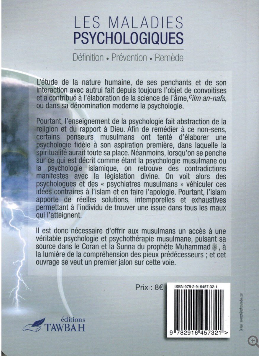 adnbrt_'s tweet photo. Salam aleykoum je vous recommande ce livre qui traite des maux psychologiques que nous pouvons avoir et qui sont parfois négligés par rapport à la santé physique (comme l’anxiété ou encore la solitude). Al HamduliLah il y a des solutions et des remèdes pour remédier bi idhniLah. https://t.co/YEnkY6Np4s