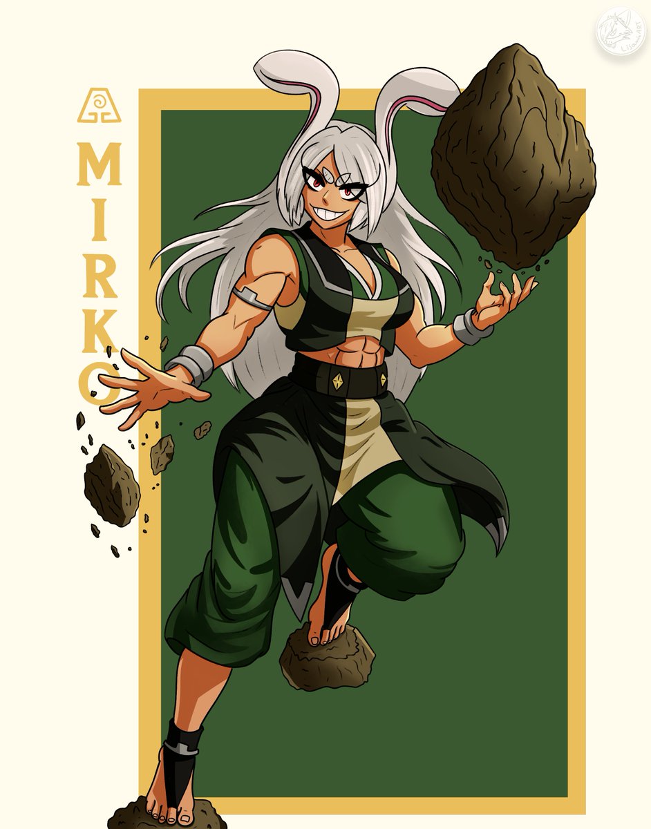 Mirko as Toph Bei fong 🐰🤍

#Mirko #ミルコ #MyHeroAcademia