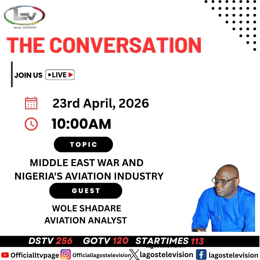 lagostelevision's tweet image. When global tensions rise, industries feel the impact; aviation is no exception.
Join #TheConversation as we examine how the #MiddleEast conflict could shape Nigeria’s aviation sector and what it means moving forward.

#NigeriaAviation #GlobalImpact #CurrentAffairs #NewsAnalysis
