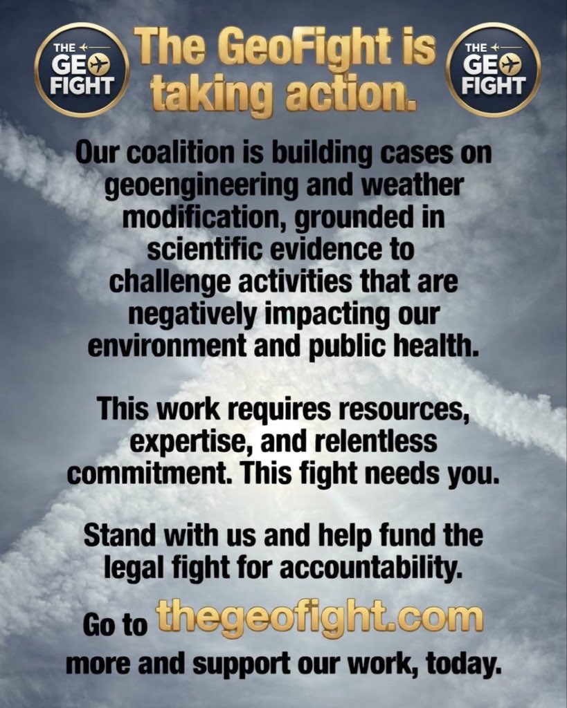 SuePearFL's tweet photo. @TinaKotek @OLCV The true climate crisis involves the toxic chemicals released into the environment by Weather modification. It’s ruining entire ecosystems. #ClinateScam @Tara4Lynn4 https://t.co/gLZwQScrsL