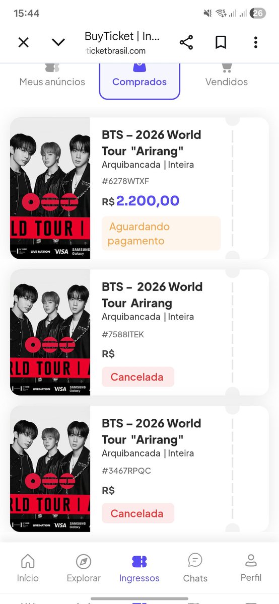 NANHIA VAI VER O BTS 💜✨️ tweet media