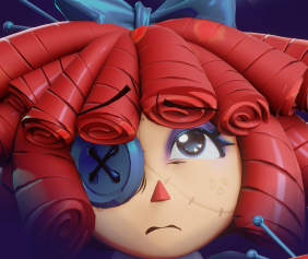 playing around with the eye reflections, she looks so sad here : [