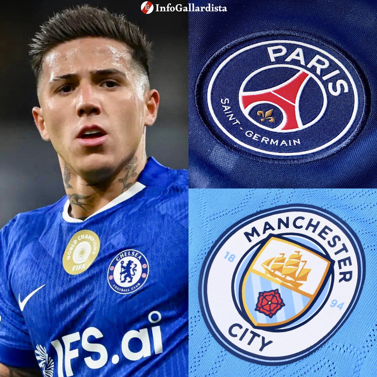 ‼️💣 | PSG VA FUERTE POR ENZO FERNÁNDEZ Y PODRÍA PAGAR LA CLÁUSULA 💰

⏩️ El club francés 🇫🇷 está MUY INTERESADO y los €120M no serían un problema.

🔜 Desde Inglaterra 🏴󠁧󠁢󠁥󠁮󠁧󠁿 también surge otro escenario: si Guardiola deja el City tras el Mundial…

❇️ Enzo Maresca podría asumir