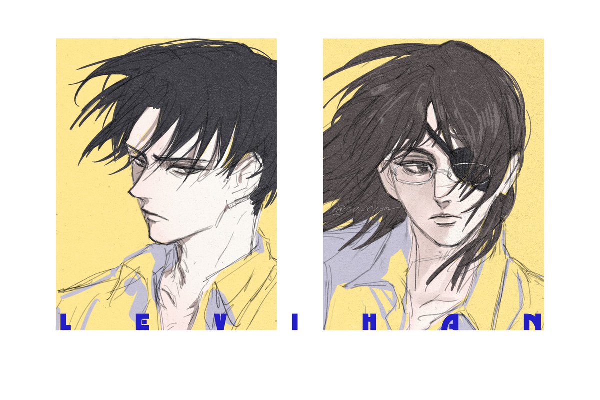 一些老图的再加工 #Levihan #利韩 #リヴァハン