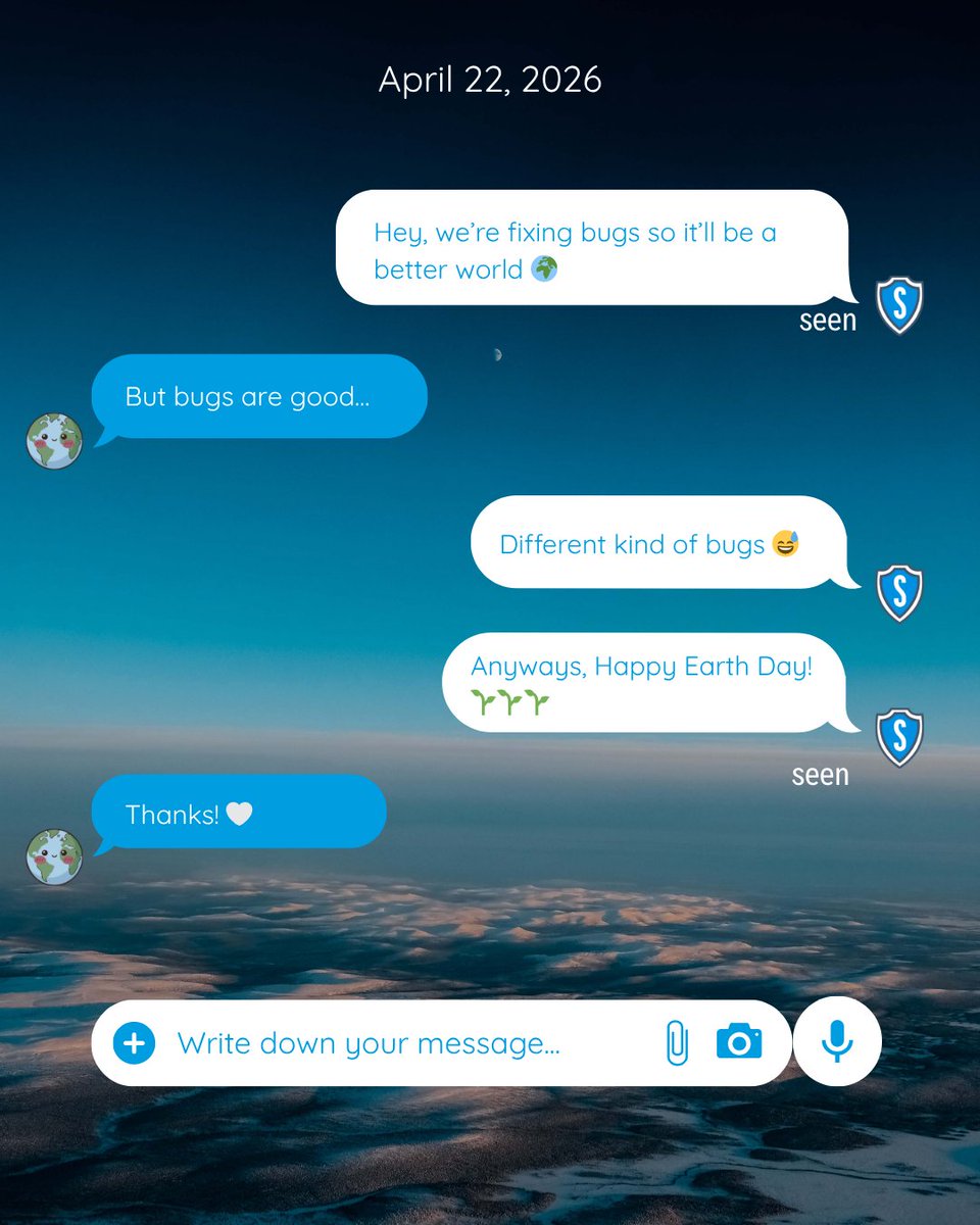 skycompIT's tweet photo. Happy Earth Day! 🌿
Step outside, enjoy nature, and give yourself a break from the digital world today.

#earthday #skycomp #recharge https://t.co/ZBKNLNu8N0