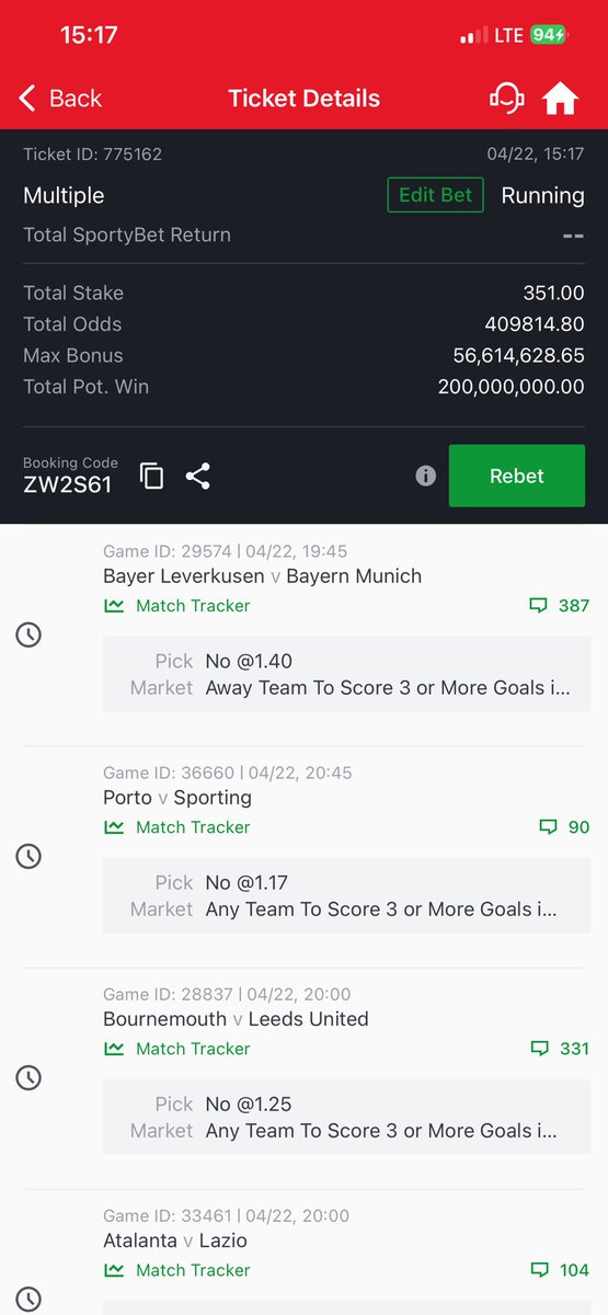 BlaqYonda7's tweet image. One day my story go change 

No 3 goals in a row 

409k odds 

305 wins 200 million